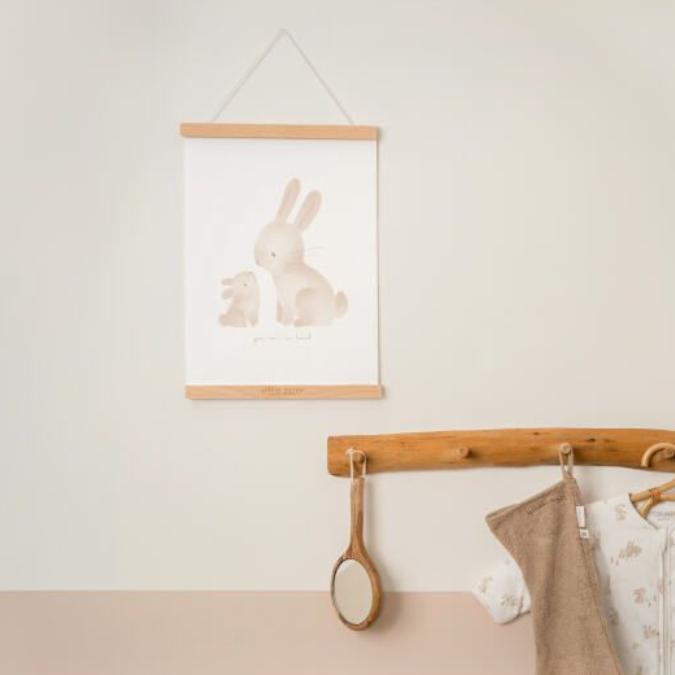 Poster Baby Bunny A3 2 pièces - Little Dutch