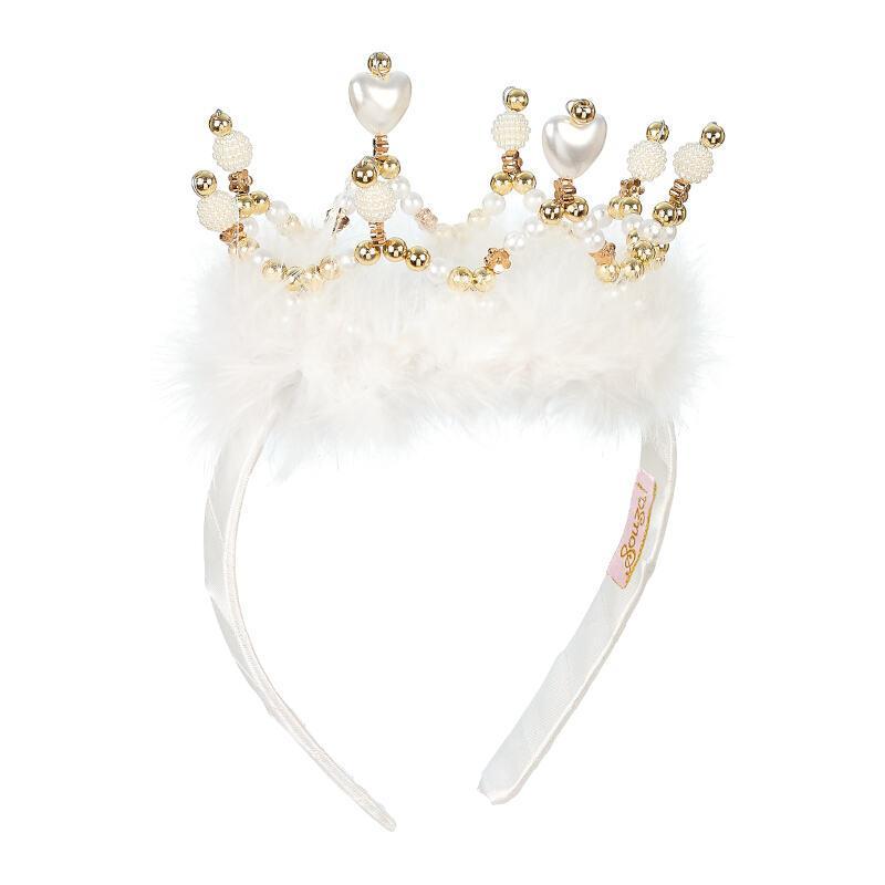 Serre-tête avec couronne Coralina blanc - Souza for Kids