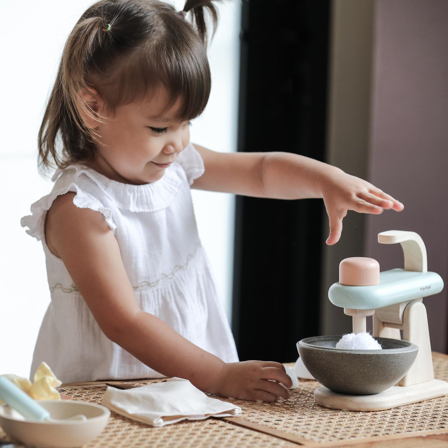 Set de robot de cuisine en bois