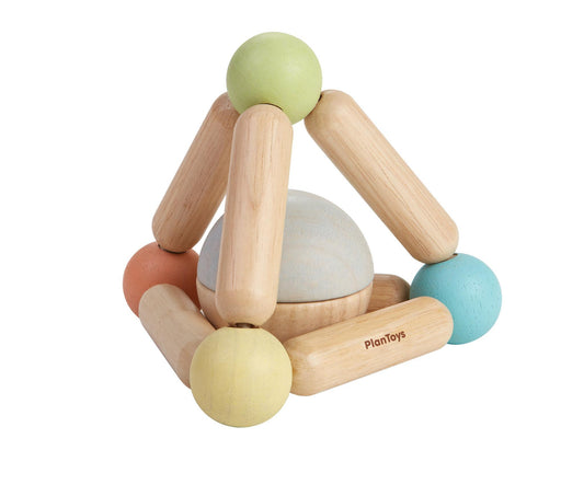 Hochet Triangle pastel avec boule