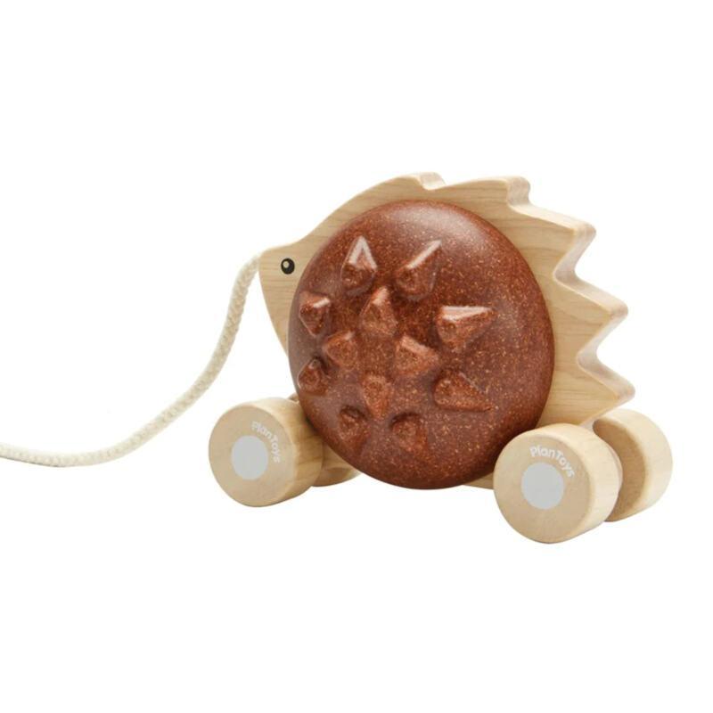 Pulling hedgehog - Brown - Plan toys