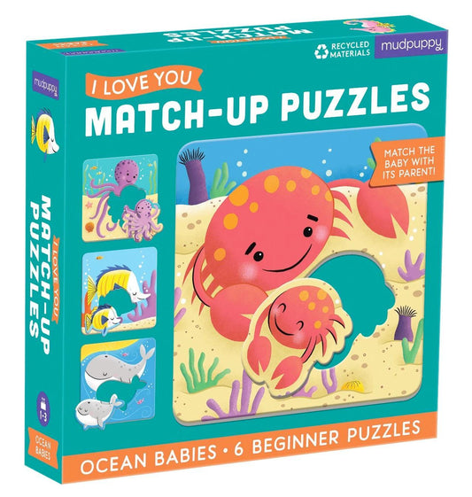 Puzzle Match-Up - Ocean Babies