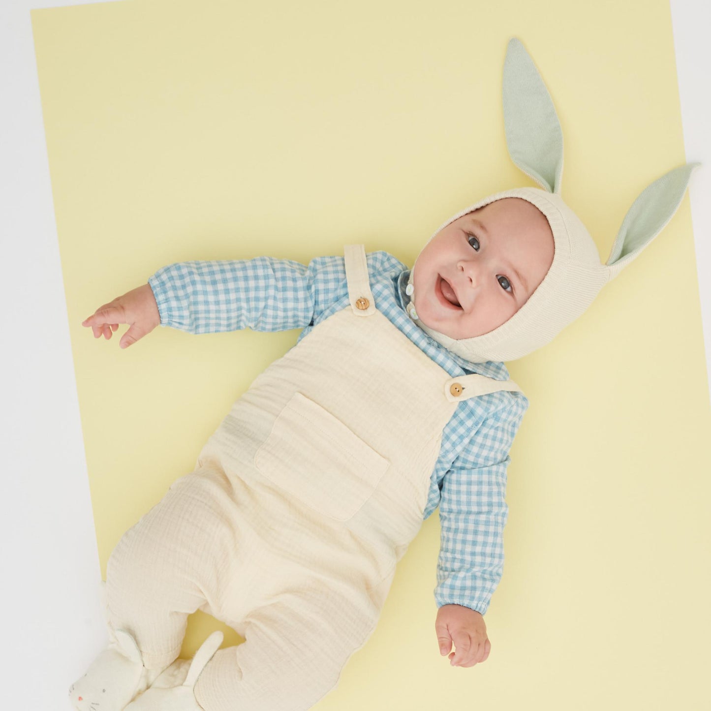 Bonnet bébé - Lapin en coton bio