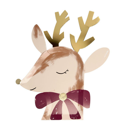 Assiettes - Reindeer with bow