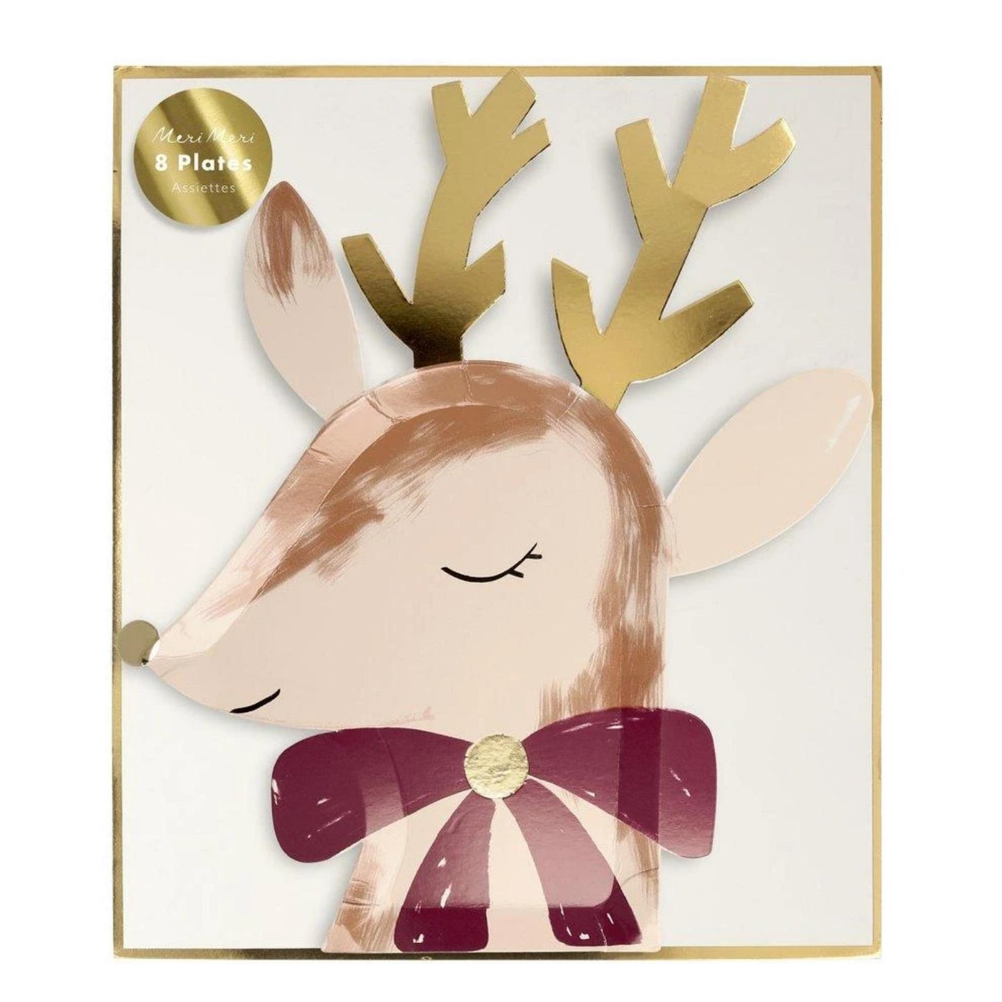 Assiettes - Reindeer with bow