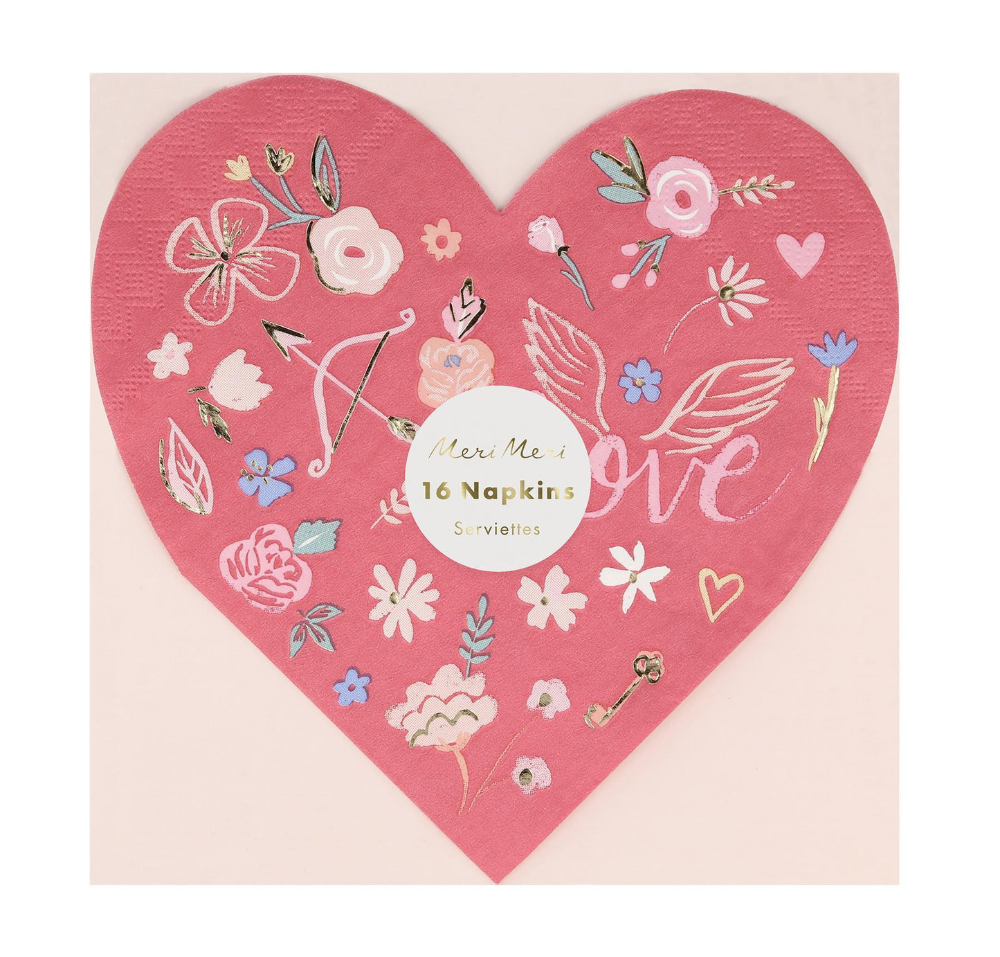 Serviettes - Valentine's Heart Die Cut