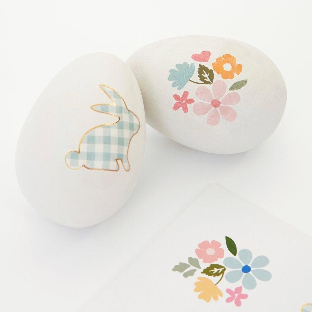 Oeufs De Pâques - kit de décoration tatouage - Gingham Bunny