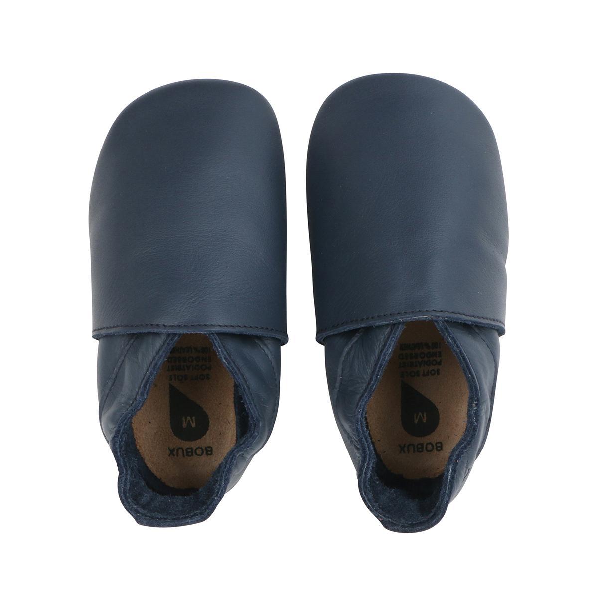 Chaussons Bobux bébé Soft Soles - Navy