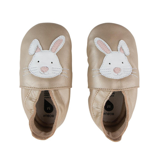 Chaussons Bobux bébé Soft Soles - Rabbit Gold