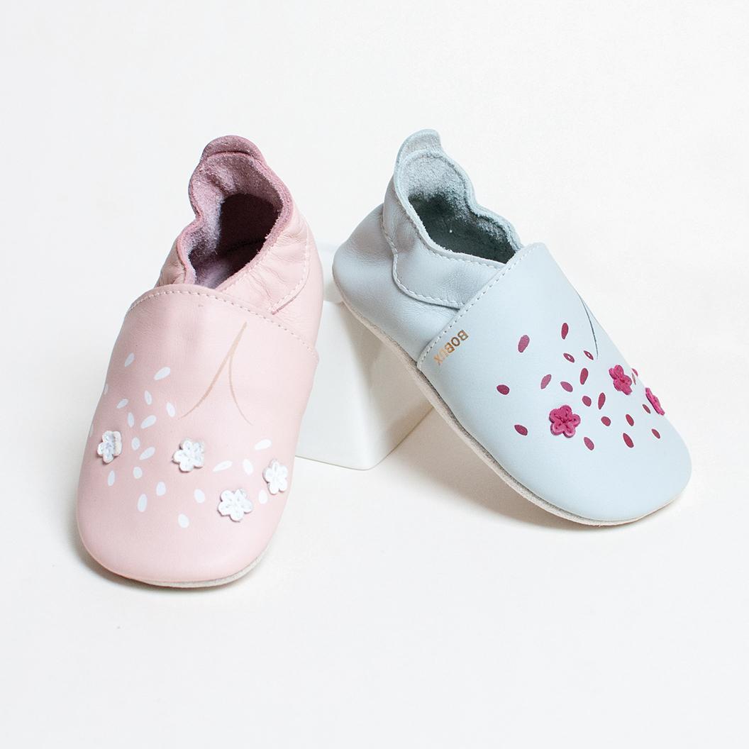 Chaussons Bobux bébé Soft Soles - Blossom Cherry Blossom