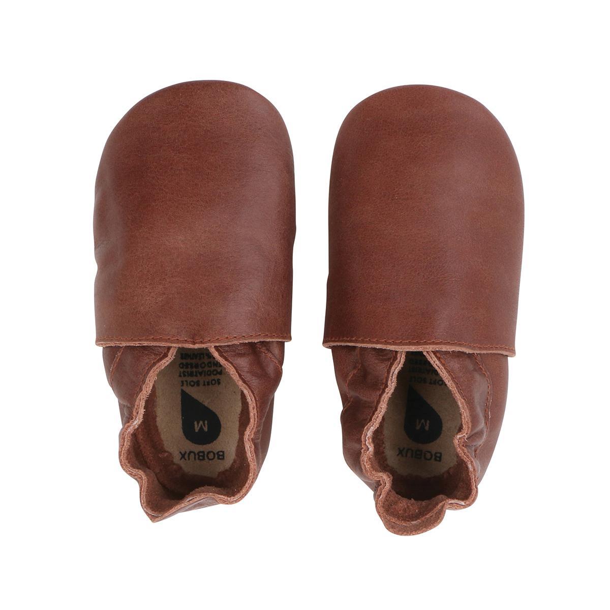 Chaussons Bobux bébé Soft Soles - Toffee