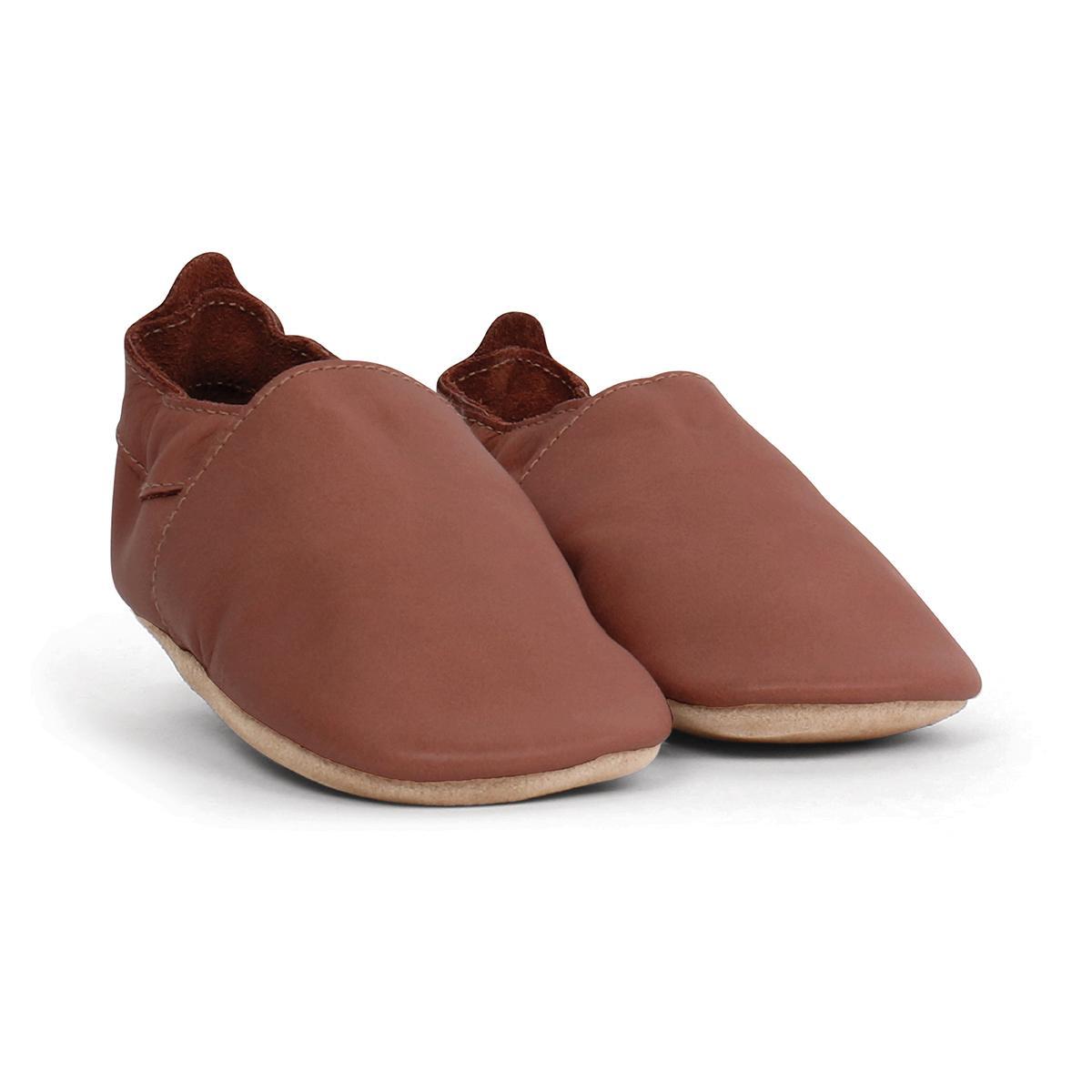 Chaussons Bobux bébé Soft Soles - Toffee