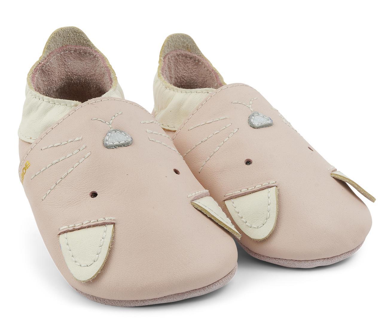 Chaussons Bobux Soft Soles - Meow Blossom