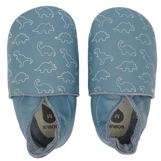 Chaussons Bobux Soft Sole - Dino blue