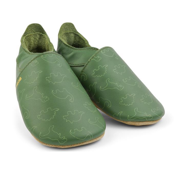 Chaussons Bobux Soft Soles - Dino olive