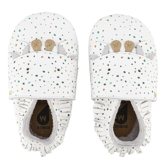 Chaussons Bobux Soft Soles - Freckles White