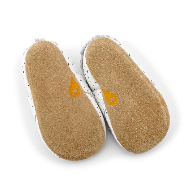 Chaussons Bobux Soft Soles - Freckles White