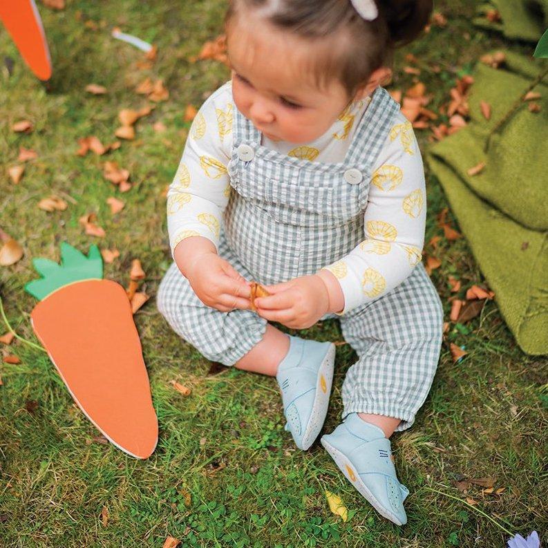 Chaussons Bobux Soft Soles - Hopsy Seafoam