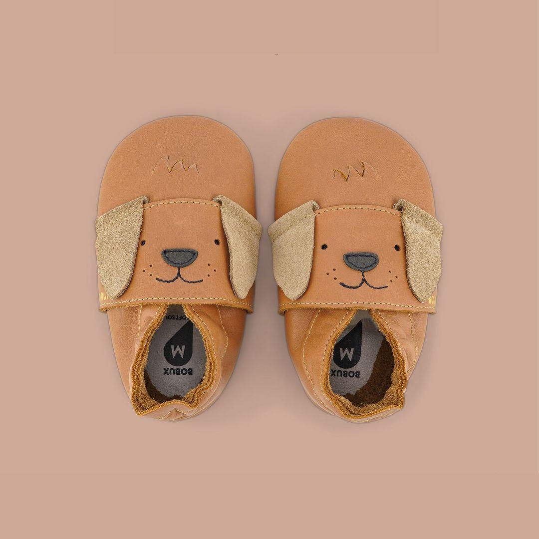 Chaussons Bobux Soft Soles - Little Pup Caramel