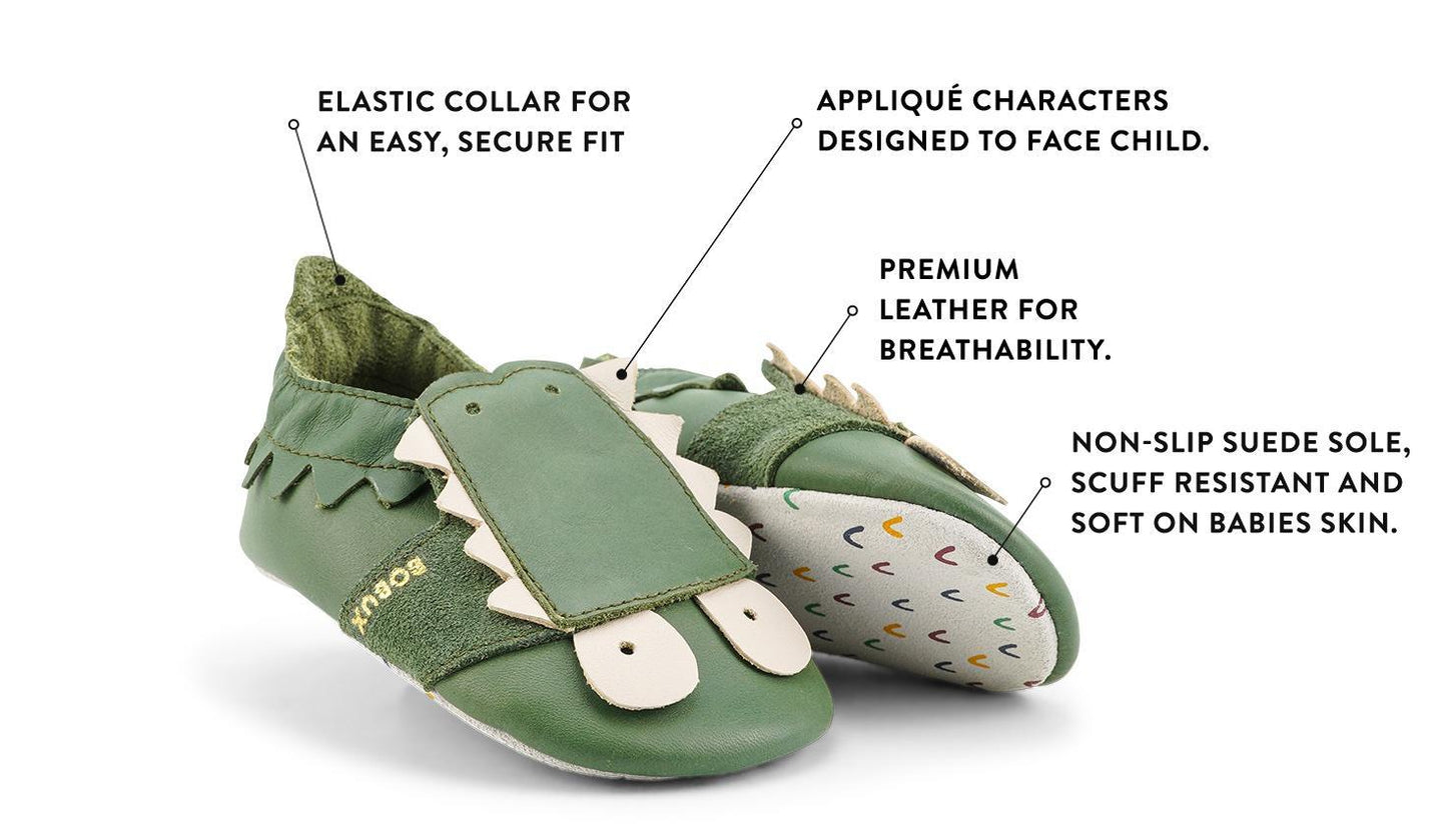 Chaussons Bobux Soft Soles - Snap Forest