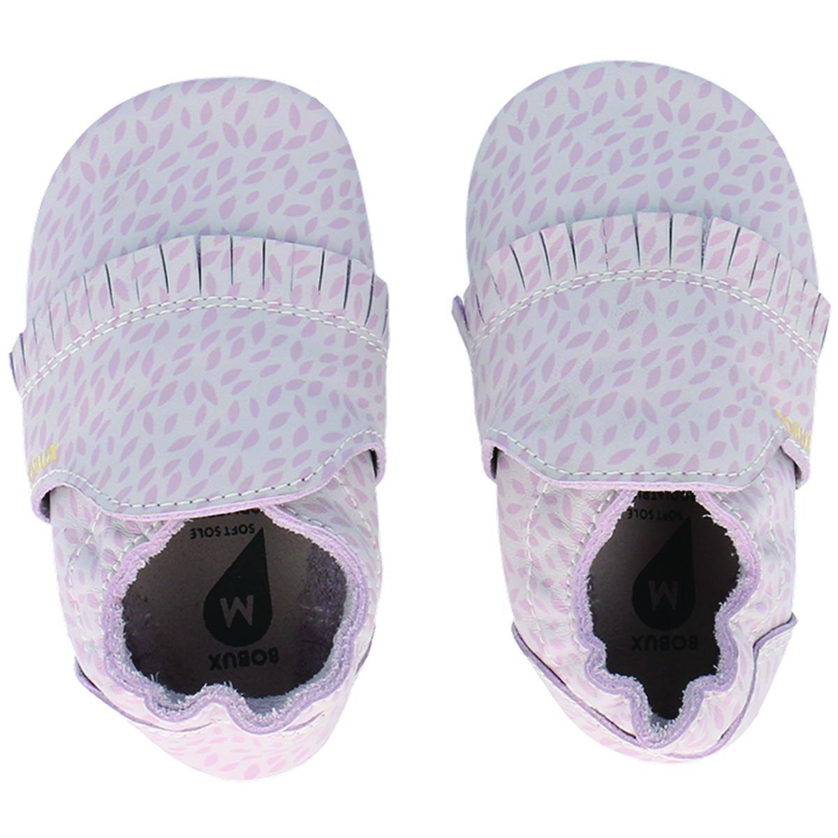 Chaussons Bobux Soft Soles - Violet Leaf