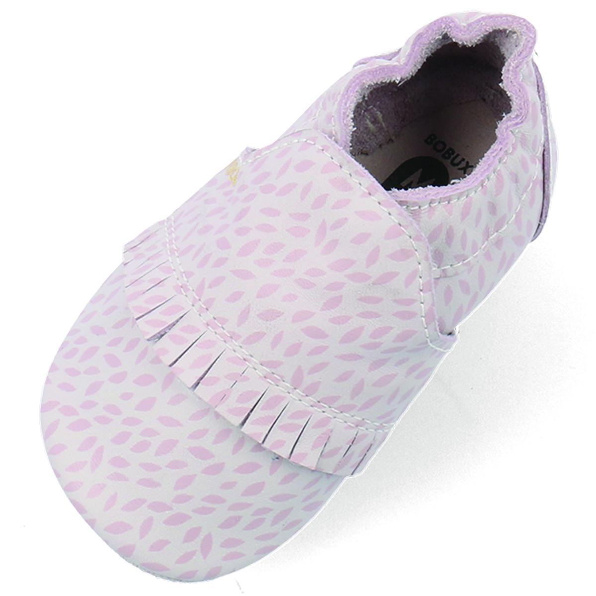 Chaussons Bobux Soft Soles - Violet Leaf