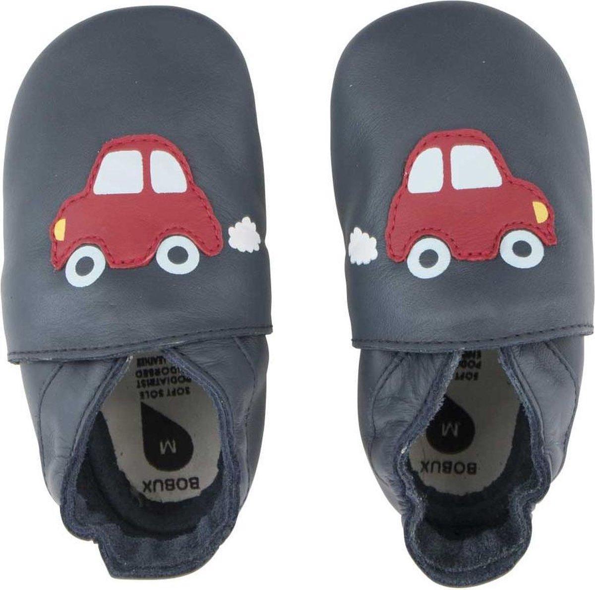 Chaussons Bobux bébé Soft Soles - Navy Car