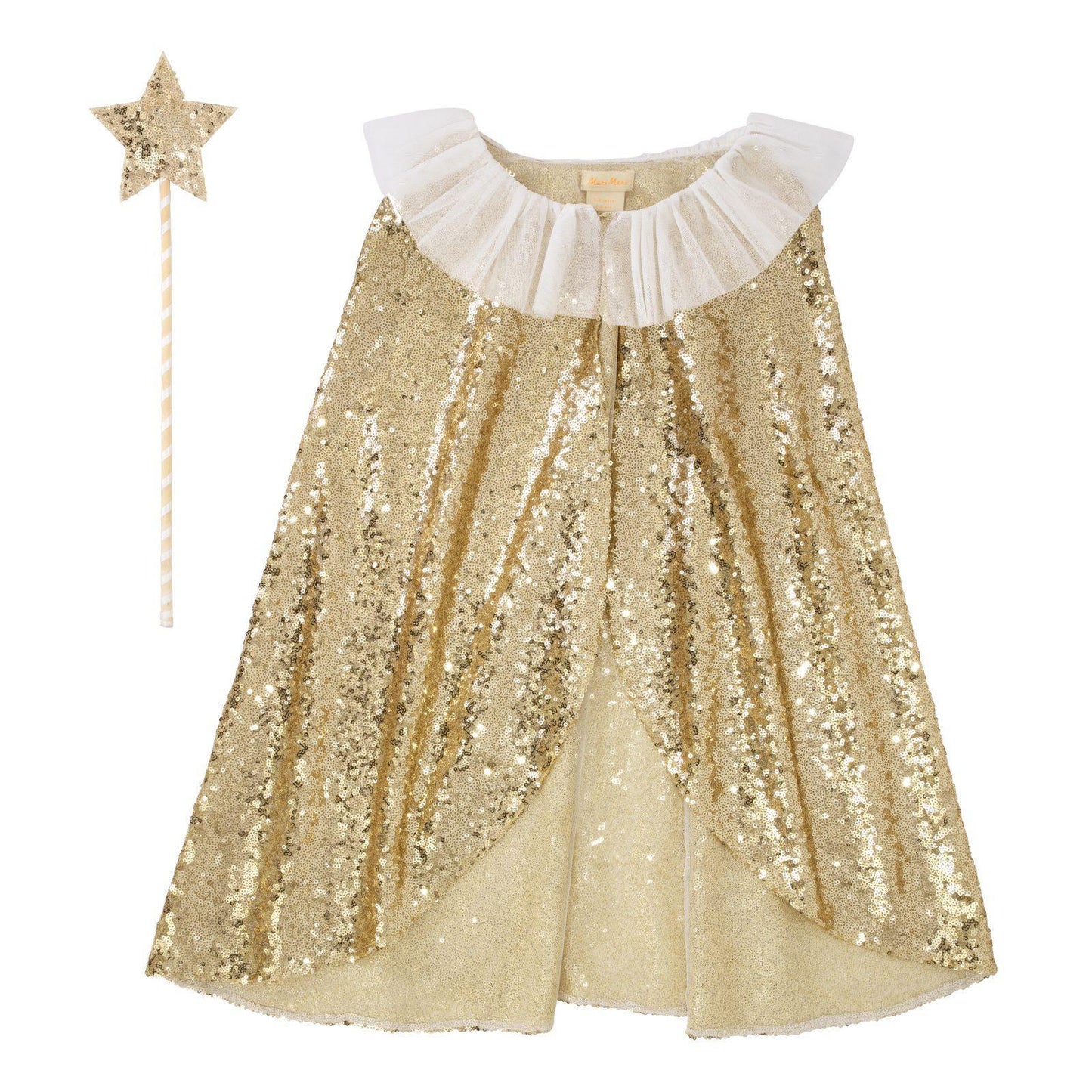 Déguisement - Gold sparkle cape