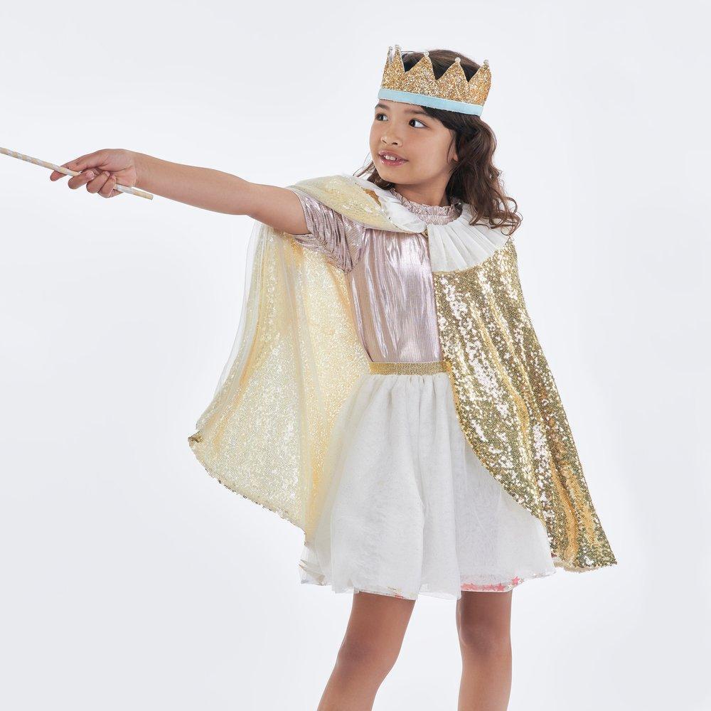 Déguisement - Gold sparkle cape