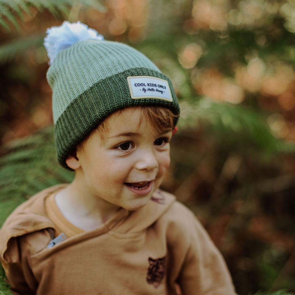 Bonnet enfant - Color Block Khaki