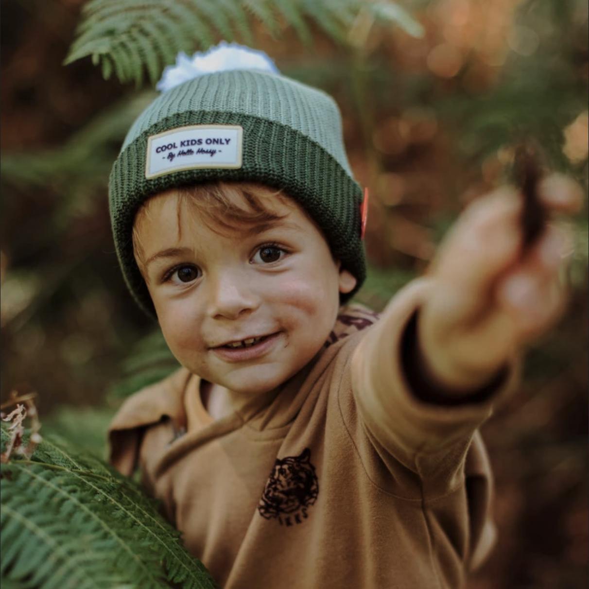 Bonnet enfant - Color Block Khaki