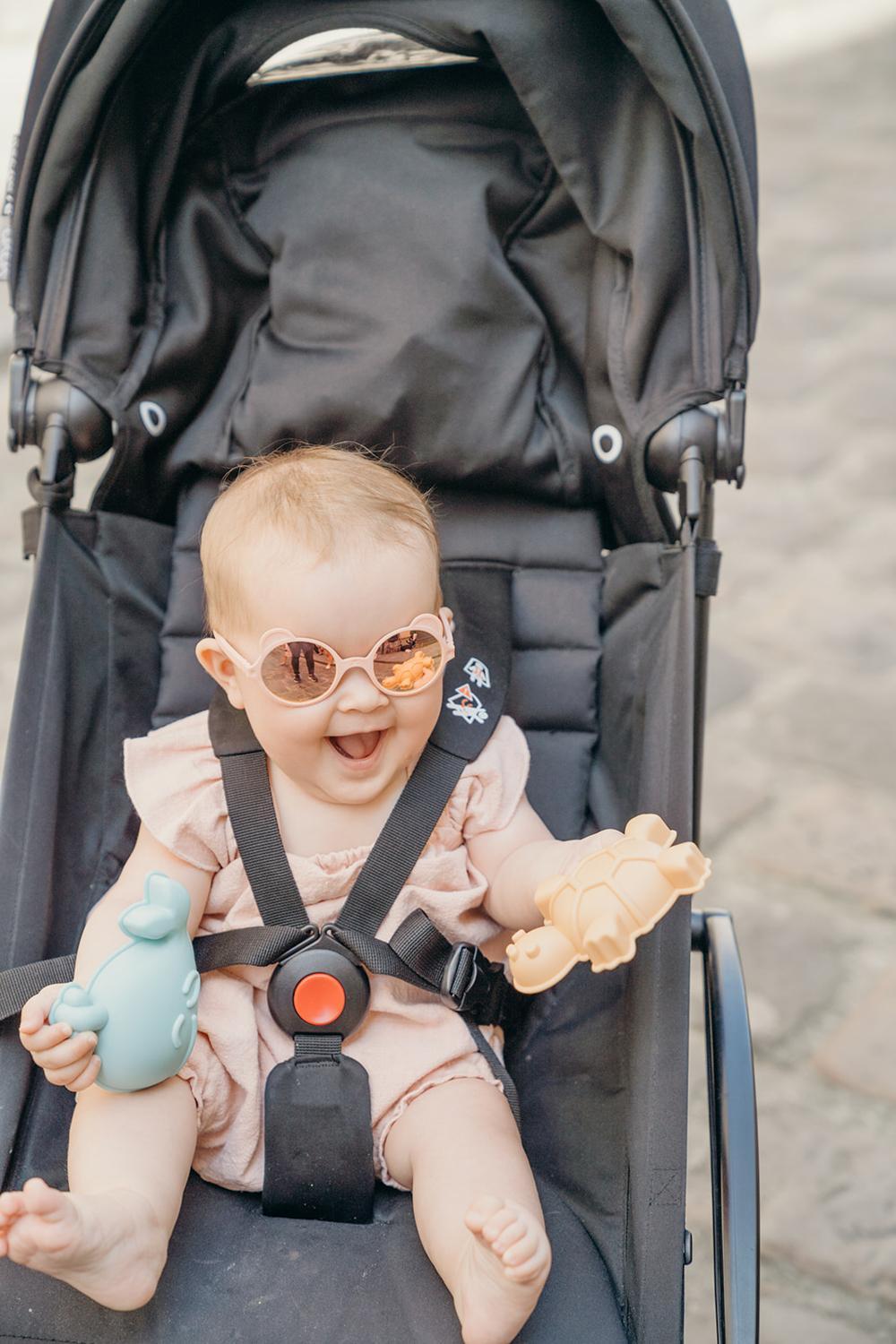 Lunettes de soleil bébé SUN Ourson - Pêche