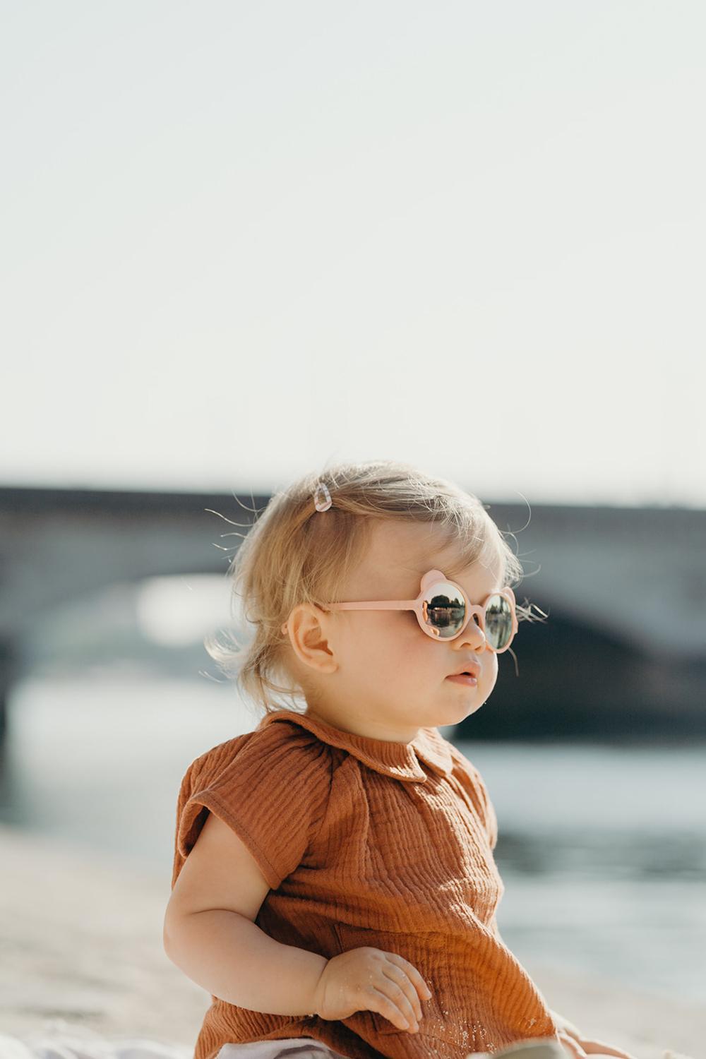 Lunettes de soleil bébé SUN Ourson - Pêche