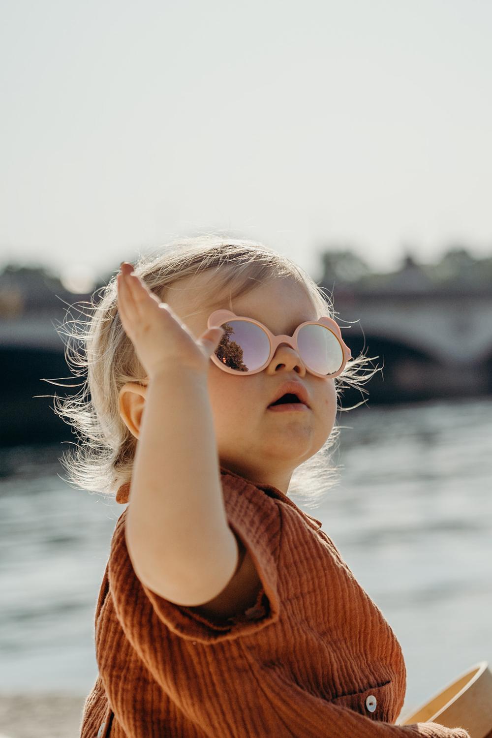 Lunettes de soleil bébé SUN Ourson - Pêche