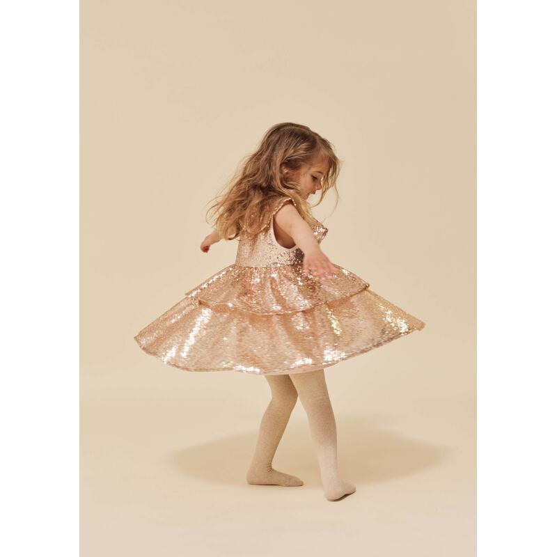 Robe à Paillettes Starla - Blush Doré - Konges Sløjd