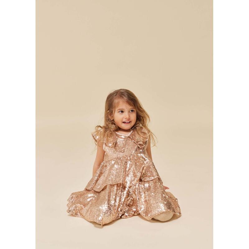 Robe à Paillettes Starla - Blush Doré - Konges Sløjd