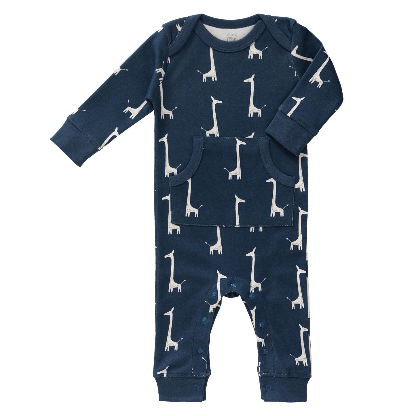 Baby Pyjamas - Indigo Blue Giraffe by Fresk