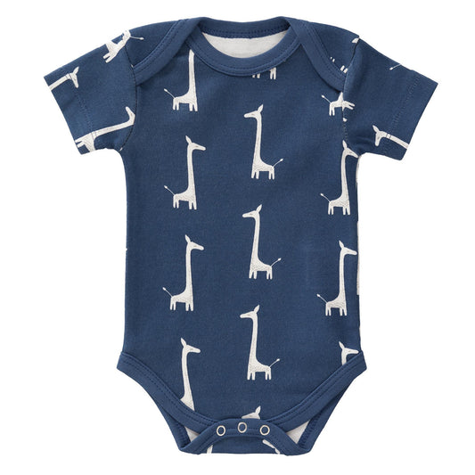 Short sleeve body - Indigo blue Giraffe by Fresk