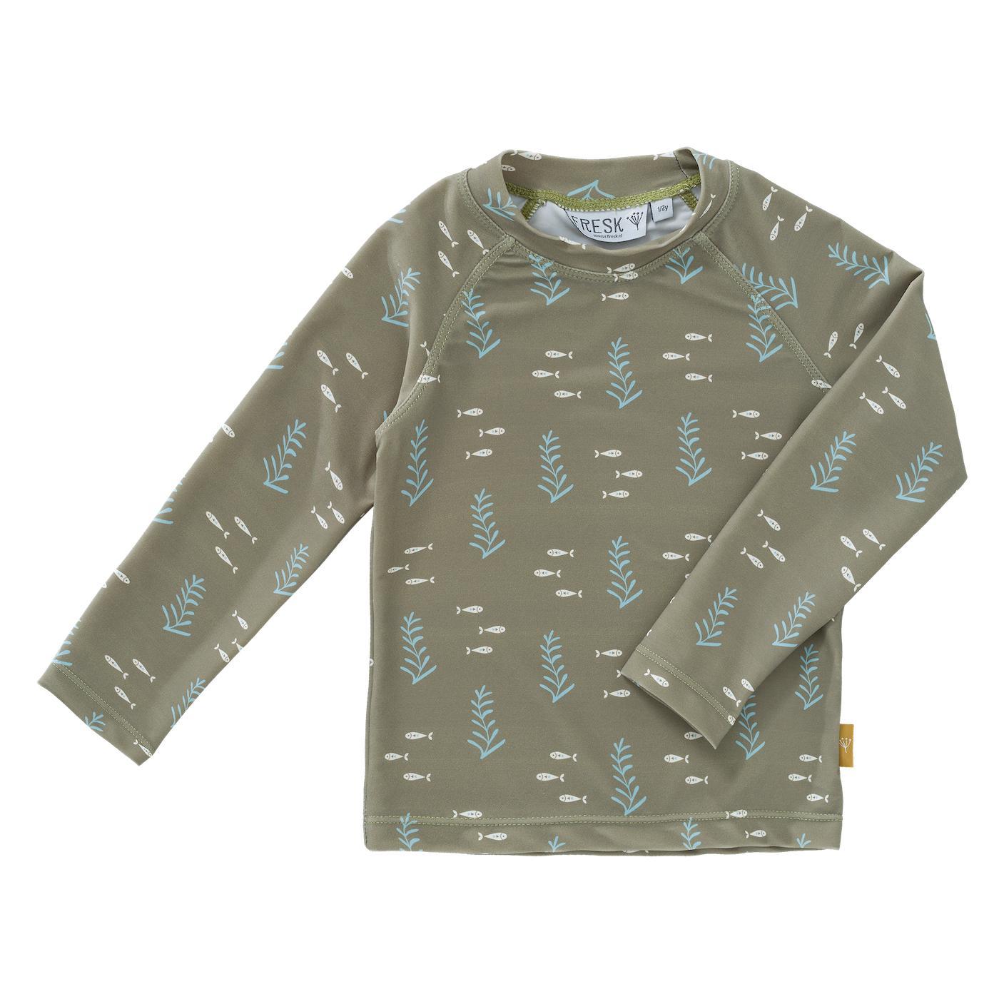 Long Sleeve Anti-UV Swim T-Shirt - Ocean Green by Fresk