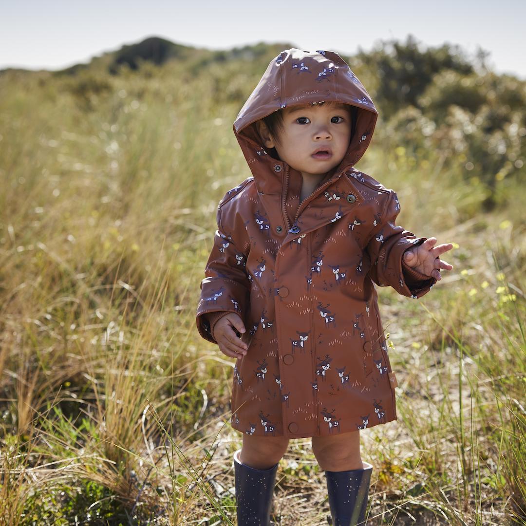 Rain jacket - Deer copper by brand Fresk