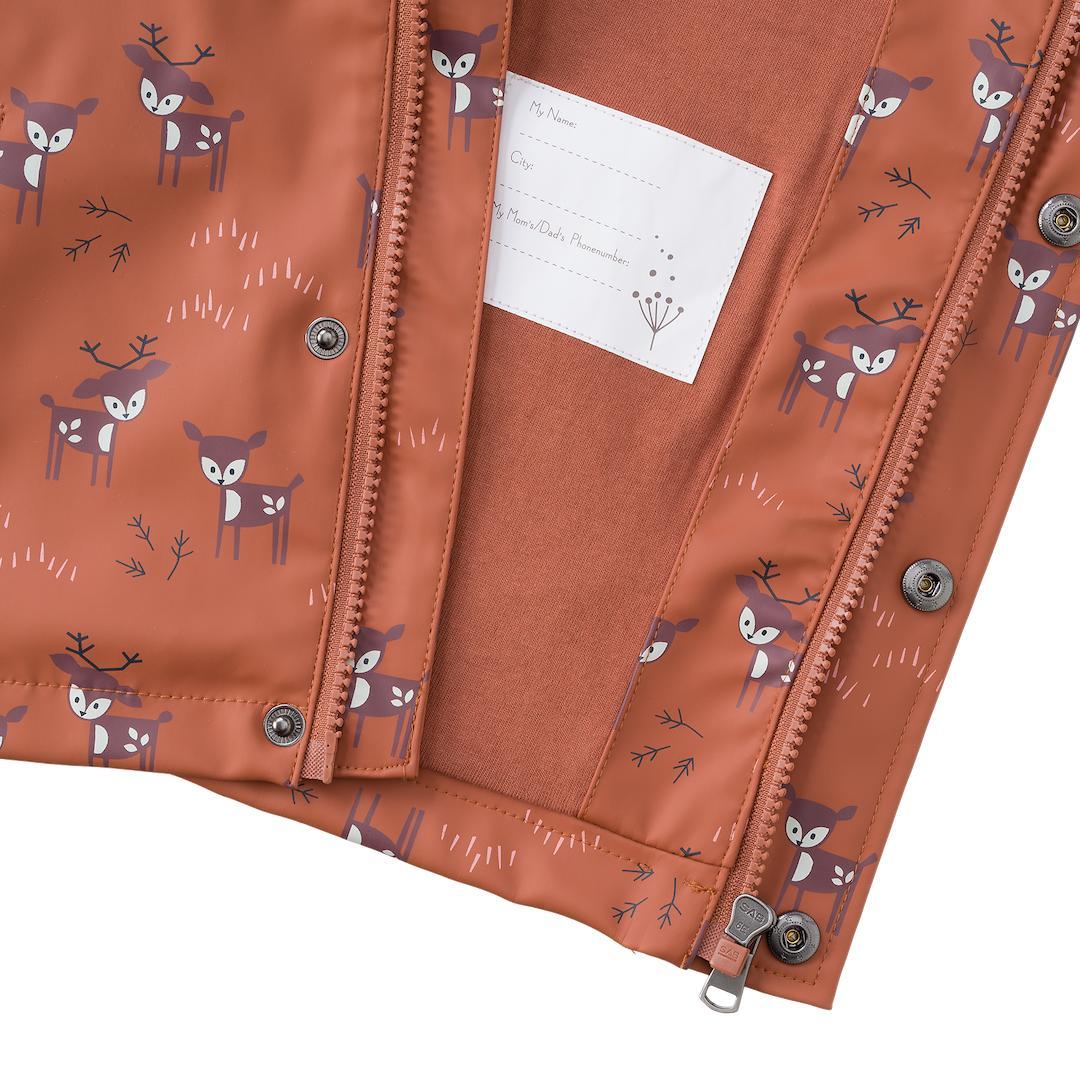 Rain jacket - Deer copper by brand Fresk