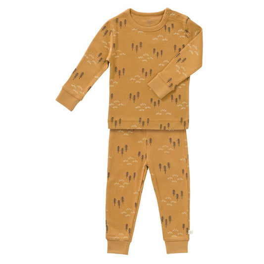 Kids 2-Piece Pyjama - Woods Spruce Yellow by Fresk