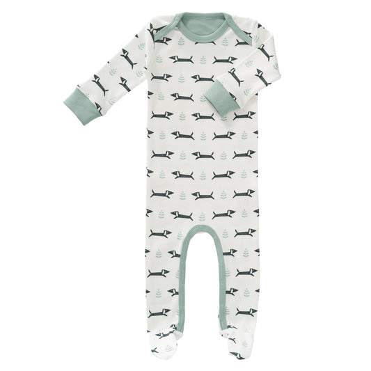 Baby Footed Pyjama - Dachsy by Fresk.