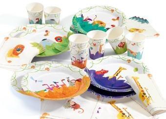 set de vaisselle anniversaire en carton **