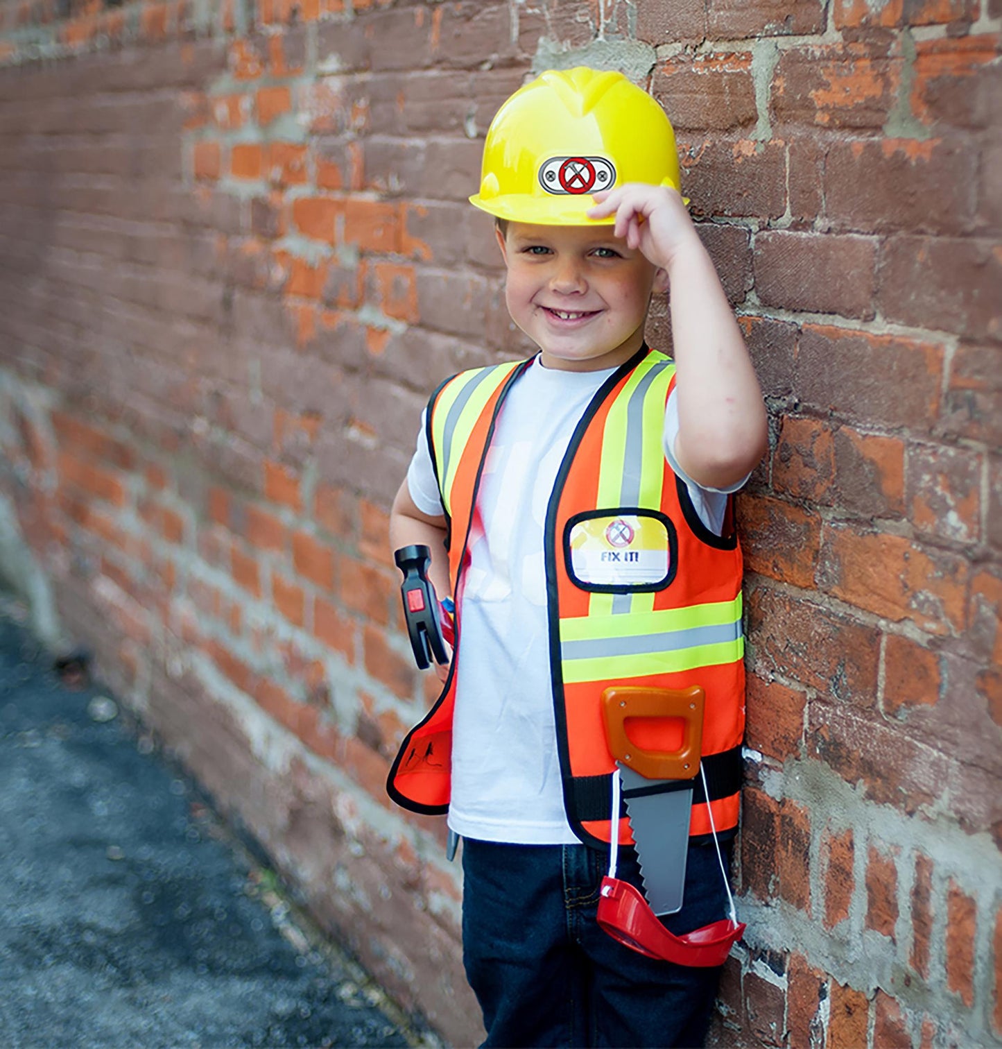 déguisement d'ouvrier de chantier avec casque (4-6a)