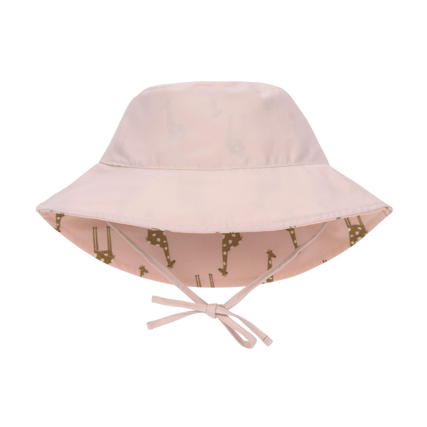 Chapeau de soleil réversible anti-UV - Girafe rose