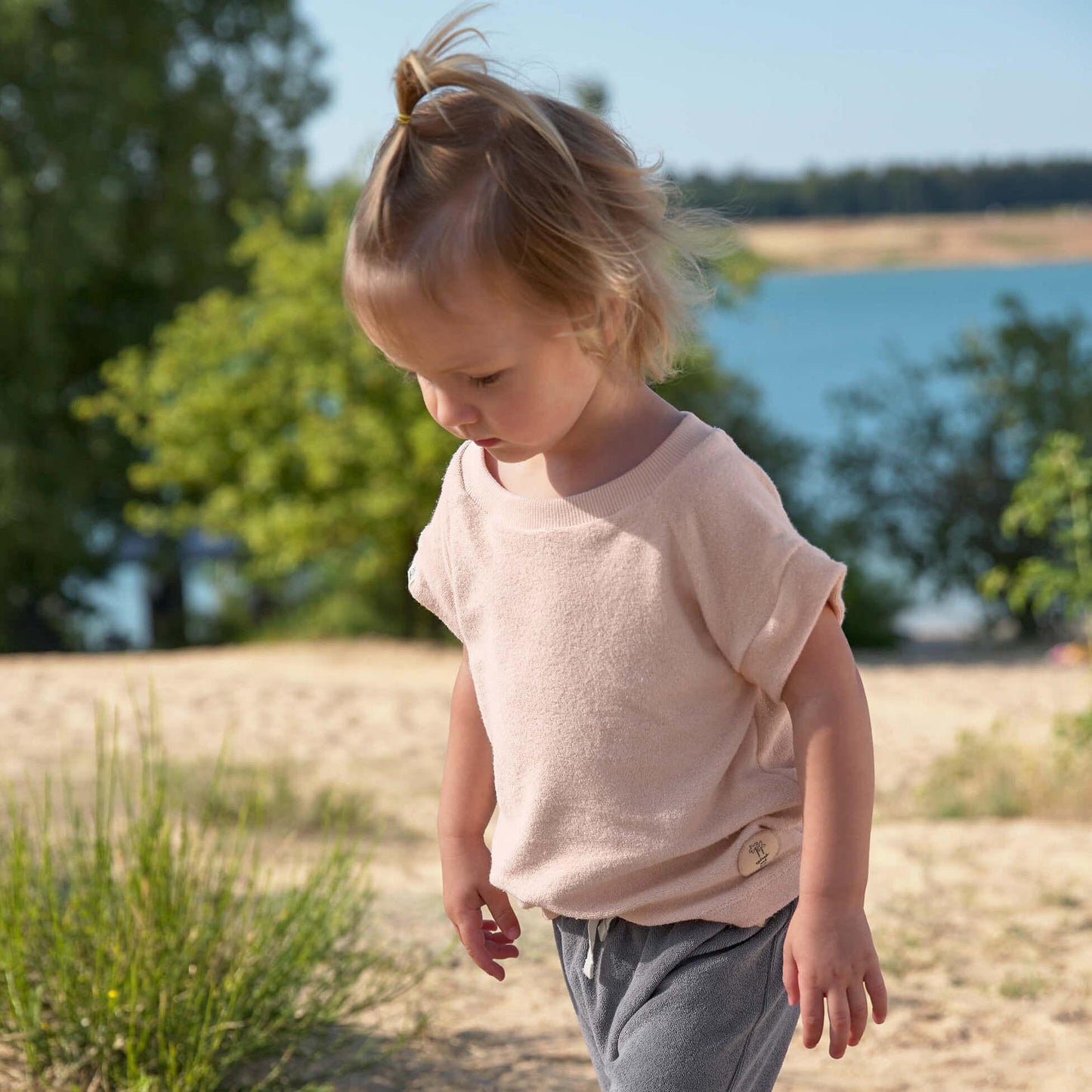 T-shirt en éponge - Powder pink