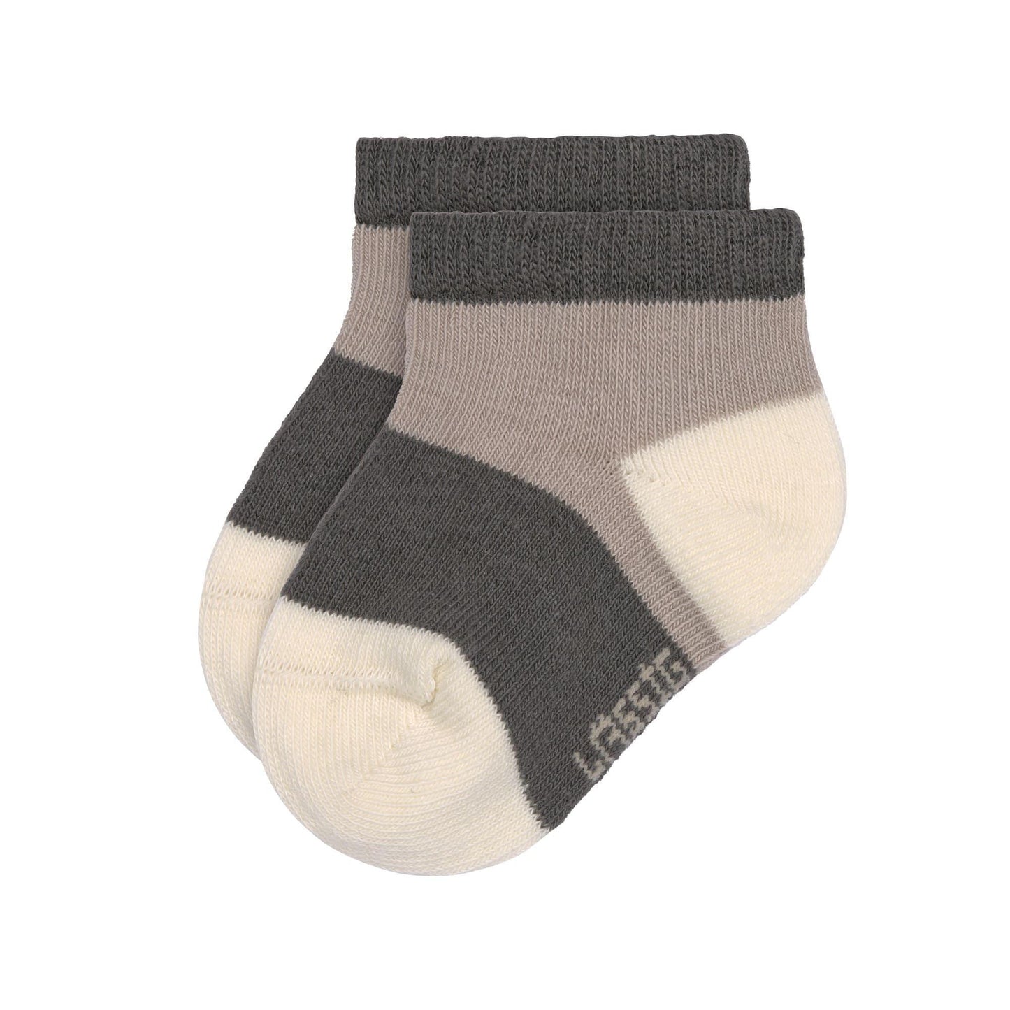 Lot de 3 paires de chaussettes basses - Anthracite & taupe