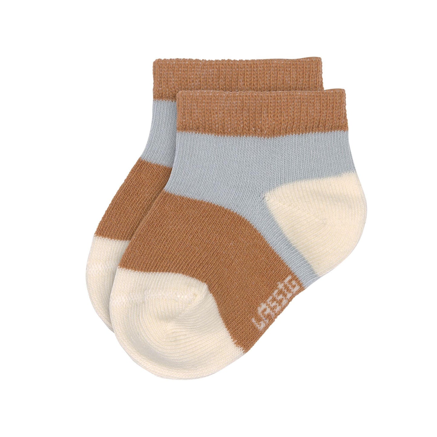 Lot de 3 paires de chaussettes basses - Light blue & caramel