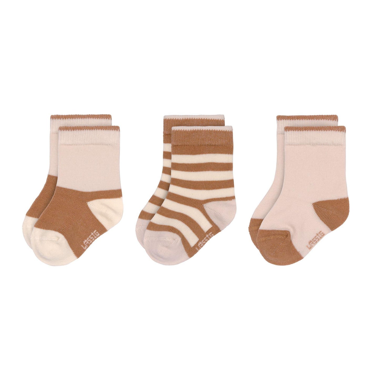 Lot de 3 paires de chaussettes - Pink & caramel